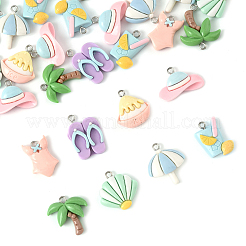 28 шт. 8 подвески из смолы на летнюю тематику&nbsp;CRES-FS0001-23