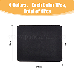 4шт 4-цветный коврик для мыши из искусственной кожи&nbsp;AJEW-FH0003-49