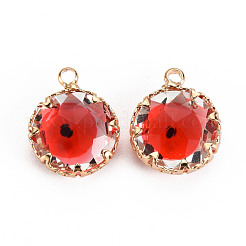 Прозрачные стеклянные подвески&nbsp;GLAA-S193-004D