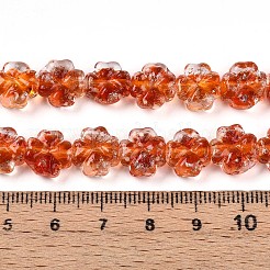 Светящиеся стеклянные бусины ручной работы из золотой фольги&nbsp;FOIL-N029-01C