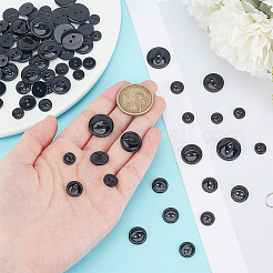 120 шт. 6 стиля 2-дырочные смоляные пуговицы&nbsp;FIND-DR0001-45B