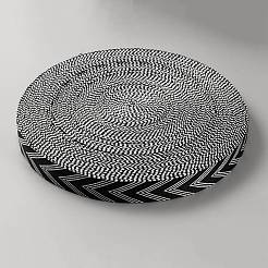 Жаккардовая лента со стрелкой в этническом стиле из полиэстера&nbsp;OCOR-WH0078-192B