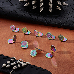 10 шт. серьги-манжеты Vortex из нержавеющей стали 304&nbsp;EJEW-UN0002-76MC