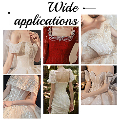 80 шт. 4 стильных колпачка из смолы для свадебного платья&nbsp;AJEW-PH0004-26