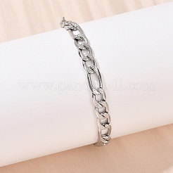 Figaro-Kettenarmbänder aus 304er Edelstahl für Damen&nbsp;BJEW-G757-15P