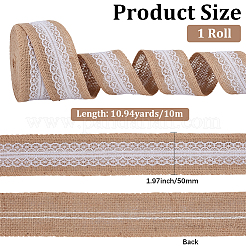 10 m Jute-Blumenband&nbsp;OCOR-WH20013-034