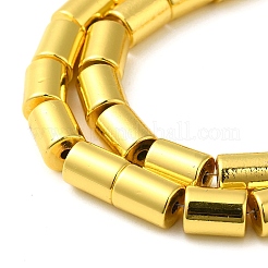 Brins de perles d'hématite non magnétiques synthétiques galvanisées&nbsp;G-Q1009-I02-01G
