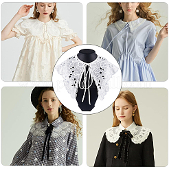 1 шт. полиэстеровый воротник с компьютерной вышивкой&nbsp;DIY-GF0007-74