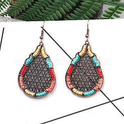 Orecchini pendenti in lega stile bohemien&nbsp;EJEW-F238-25