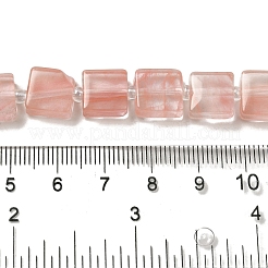 Perle di vetro di quarzo ciliegio fili&nbsp;G-L596-A17-01