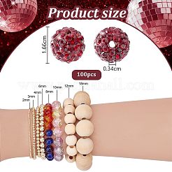 100 шт. Проложить бусины для дискотечного шара&nbsp;FIND-PH0022-11B