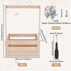 1 мешок полых радужных деревянных ящиков для детского душа&nbsp;ODIS-UN0001-17