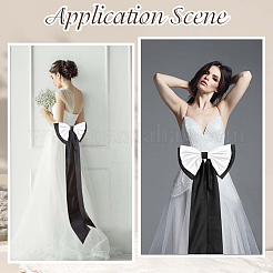 Nœud papillon amovible en polyester&nbsp;AJEW-WH20020-205G