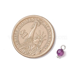 Натуральные агатовые (окрашенные и нагретые) ограненные круглые подвески&nbsp;PALLOY-JF04286-02