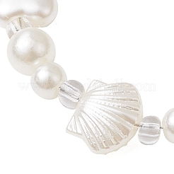 3шт. АБС-пластиковые браслеты с имитацией жемчуга для женщин&nbsp;BJEW-JB11872