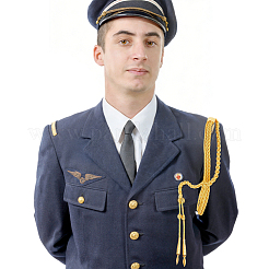 Cordino da spalla per guardia di sicurezza in poliestere&nbsp;AJEW-WH0596-810B