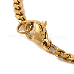 Panzerkette aus Messing mit klarem Zirkonia und Sternbild-Anhänger für Damen&nbsp;LS-NJEW-U010-01G-02