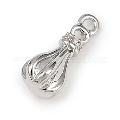 Подвески из латуни с прозрачным фианитом&nbsp;KK-L238-25P