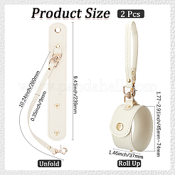 Зажимы для шарфа и шляпы из искусственной кожи&nbsp;AJEW-WH20054-004D