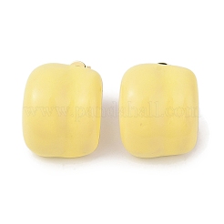 Orecchini a bottone mini a cupola in ottone e smalto per donna&nbsp;EJEW-Q389-01