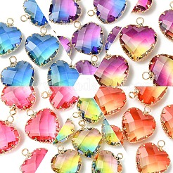 3шт стеклянные подвески k9&nbsp;GLAA-YW0004-39A