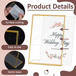 14 шт. прямоугольная акриловая настольная подставка для карточек&nbsp;ODIS-WA0001-04A