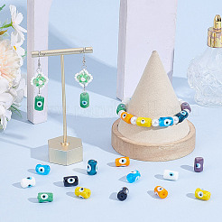 32шт 8 цвета ручной работы сглаз бусины лэмпворк&nbsp;LAMP-NB0002-13