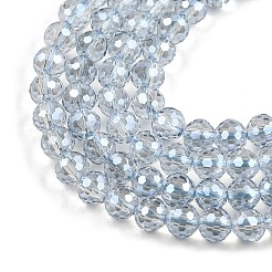 Гальванизируйте прозрачные стеклянные бусины&nbsp;EGLA-B013-02A-PL05