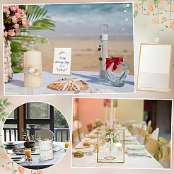 14 шт. прямоугольная акриловая настольная подставка для карточек&nbsp;ODIS-WA0001-04A