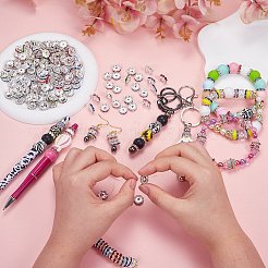 120 шт. Латунные бусины со стразами&nbsp;FIND-SZ0003-70B