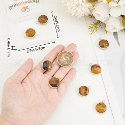 Подвески из натурального тигрового глаза&nbsp;G-BBC0001-37C