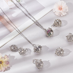 10 шт. 5 стиля подвески из латуни с покрытием на стойке&nbsp;KK-FI0001-10