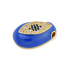 Porte micro ouvrent pendentifs zircone cubique en laiton de placage&nbsp;KK-P277-28G-07