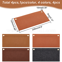 4 шт. 4-цветный войлочный органайзер для кошелька&nbsp;AJEW-WR0001-51