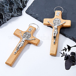 Pendentifs  gros en bois&nbsp;WOOD-WH0063-05A