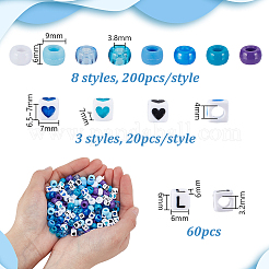 Kits de fabrication de perles en plastique et en acrylique à faire soi-même&nbsp;DIY-GA0002-94B
