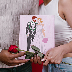 1 набор трафаретов для рисования на тему свадьбы и домашних животных DIY-MA0004-94