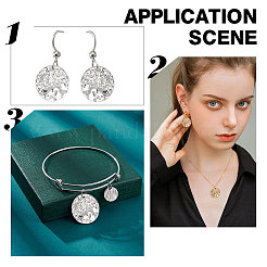 36шт 3 цвета латунные подвески&nbsp;KK-AR0003-22