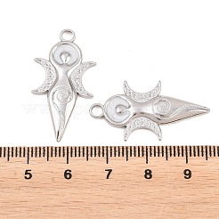Pendentifs en acier inoxydable 304 émaillés&nbsp;STAS-K293-35P