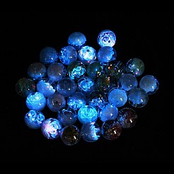 Светящиеся прозрачные смоляные бусины внутри цветка&nbsp;RESI-C070-05A