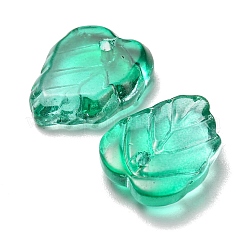 Herbstthema zweifarbige transparente Glasanhänger&nbsp;GLAA-YW0001-53E