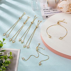 Регулируемые латунные ползунковые браслеты с покрытием стойки&nbsp;YS-TAC0001-13G