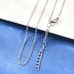 Не тускнеющие ожерелья из нержавеющей стали марки 304&nbsp;NJEW-M176-14-A