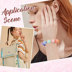 Непрозрачные акриловые бусины&nbsp;MACR-SP0001-08