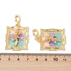 Подвески из латунного стекла разного цвета&nbsp;KK-Q030-05A-G