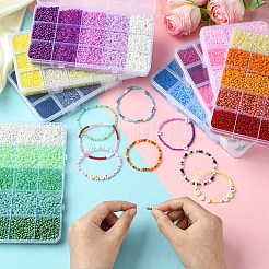 5 цветные стеклянные бусины&nbsp;SEED-YW0002-49A