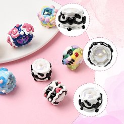 7шт 7 стиля непрозрачные акриловые бусины&nbsp;ACRC-FS0001-04