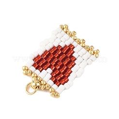 Pendentifs romantiques en perles de verre&nbsp;PALLOY-MZ01384-02