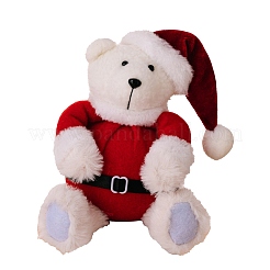 Statuette di peluche di natale in stoffa orsetto&nbsp;PW-WG14EBC-01