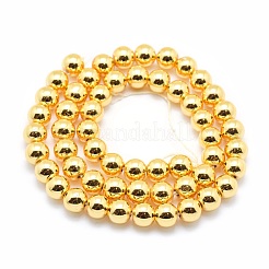 Chapelets de perles en hématite synthétique sans magnétiques&nbsp;G-L485-01D-G